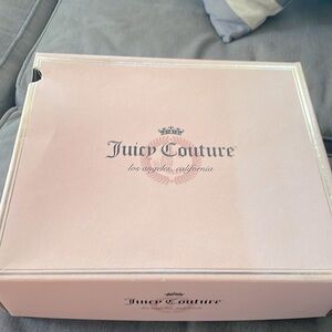 Juicy couture suede wedge high heel fur fleece boots